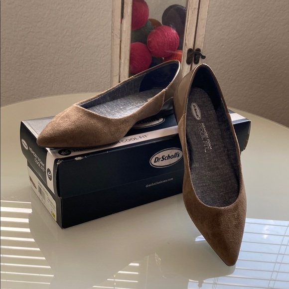 Dr. Scholl's Shoes - Dr. Scholl's Brown Suede Flats for Versatile Comfort